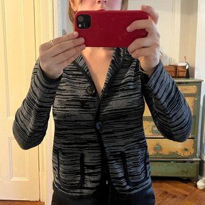 Vintage Missoni Black and White Cardigan: Small